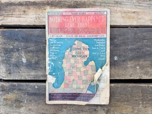 LAKEVIEW Michigan Auction Catalog for 10,000 ACRES ~ DATED 1911 - Bild 1 von 15