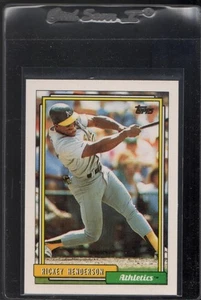 1992 Topps Baseball #560 Rickey Henderson HOF Oakland A's #1 - Picture 1 of 2