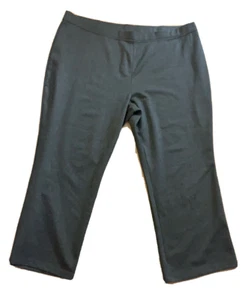 Pants WOMAN WITHIN Knit Pull up Elastic waist Wrinkle free Gray size 32W - Picture 1 of 8