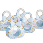 5Pcs Sweet Boxes Detachable Bowknot Stylish Mini Candy Packing Boxes Polk Dot