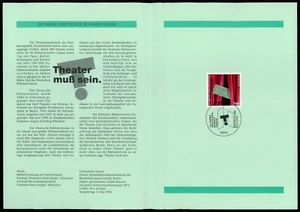 RFA HOJA DE COLECCIÓN 1996/14 CLUB ESCÉNICO ALEMÁN TEATRO - Imagen 1 de 4
