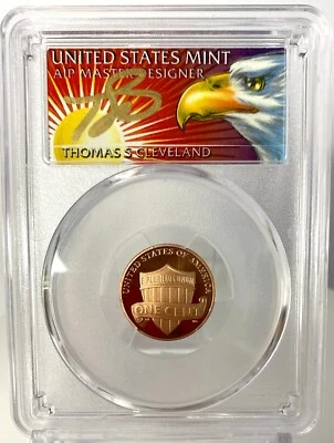 2020 S 1C Lincoln Cent PCGS PR70RD DCAM FS SIGNED BY Thomas Cleveland EAGLE - Image 1 of 4