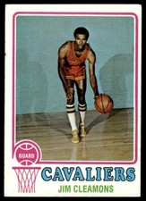 1973-74 Topps Basketball Card Jim Cleamons Cleveland Cavaliers #29