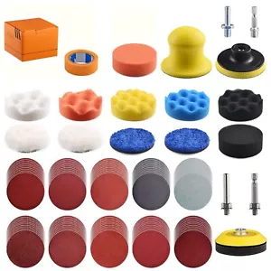 120pack 3 Inch Polishing Pad For Drill Sanding Attachment Variety Kit With 5/16" - Picture 1 of 7