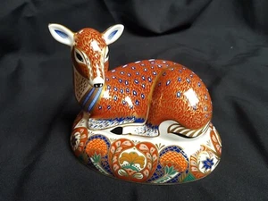 Royal Crown Derby Limited Deer Paperweight, Guild Exclusive, Perfect, Cert - Picture 1 of 5