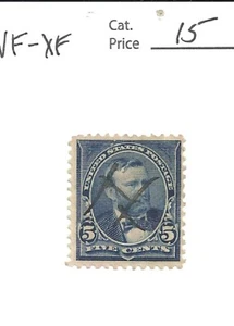 US # 281, 5 cent blue, Grant, 1898, XF, SCV $15 - Picture 1 of 2