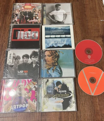 Lot Of 10 Pop Rock CD’s U2 Lady Gaga Madonna Maroon 5 NSync Melissa Etherige - Image 1 of 4