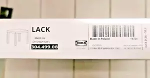 IKEA LACK Side table, White, 21 5/8"x21 5/8 ", 304.499.08 - NEW IN BOX - Picture 1 of 1