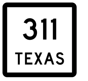 Texas State Highway 311 Sticker Decal R2606 Highway Sign - Picture 1 of 1