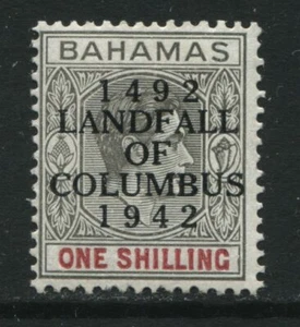 Bahamas KGVI 1942 overprinted Columbus set mint o.g. hinged - Picture 1 of 2