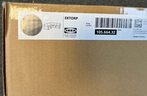 FUNDAS DE REPUESTO IKEA EKTORP SOFÁ ESQUINERO 4 PLAZAS NUEVO Hakebo Gris Oscuro - Imagen 1 de 3