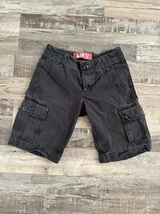Levi's Cargo Shorts Boys Size 10R Black 6 Pocket 100% Cotton - Picture 1 of 5