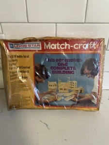 Vintage  1975 Match-Craft Construction Kit Cowboy Town-School #1483 - Picture 1 of 7