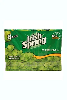 Irish Spring Original Deodorant Soap 3.75oz Bars 8ct 035000141101s539