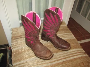 Shyanne Xero Gravity Cowgirl Western Boots Brown & Pink  Womens Size 8.5 M - Picture 1 of 10