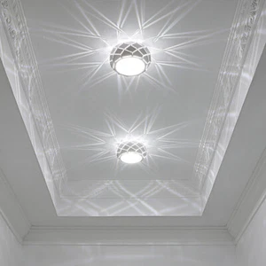 LED Ceiling Light Fixture Flush/Surface Mount Lamp Round Pineapple Shape Hallway - Picture 1 of 16