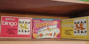 3 Games 1970s Trend Enterprises& more BINGO A Stimulating Game-Active Learning - Picture 1 of 9