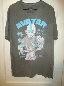 NICKELODEON AVATAR THE LAST AIRBENDER AANG LET GO OF FEAR DARK GRAY T SHIRT MED - Picture 1 of 7