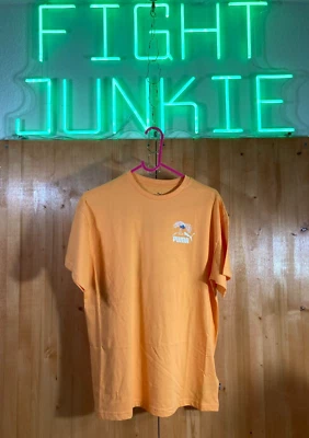 NEVER WORN! PUMA MID 90S Large L Lrg Boys Graphic Print T-Shirt Tee Shirt Orange - Image 1 of 4
