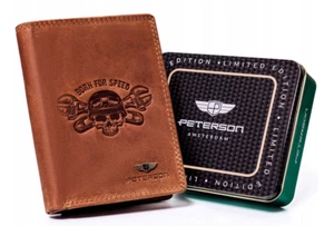 Men's wallet in natural nubuck leather - Peterson - Picture 1 of 12