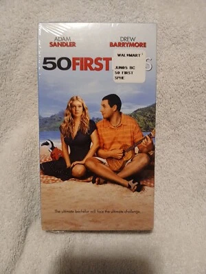 New Factory Sealed 50 First Dates VHS 2004 Adam Sandler & Drew Barrymore  - Image 1 of 4