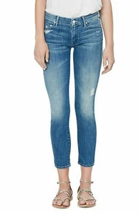 MOTHER DENIM THE LOOKER CROP SKINNY JEANS GRAFFITI GIRL SIZE 26 $228 - Picture 1 of 10
