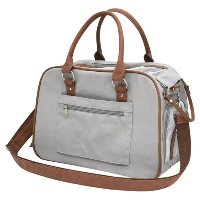 Nobby Tasche Perka hellgrau für Hunde 40x20x28 cm abwaschbar & luftdurchlässig - Bild 1 von 4