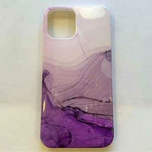 Wow Coque Téléphone Mobile Marbre Violet avec Finition Brillante pour iPhone 12 Pro Max - Photo 1 sur 4