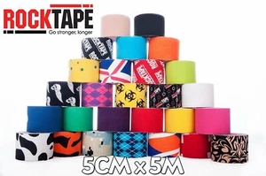 Rocktape Kinesiology Elastic Fitness Sports Tape Physio Running Football Rugby - Picture 1 of 24