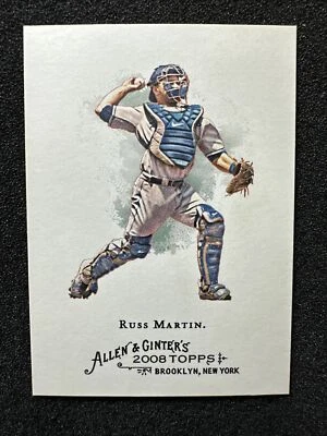 RUSSELL MARTIN #195 2008 Topps Allen & Ginter's QTY Los Angeles Dodgers - Image 1 of 2