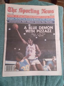 The Sporting News March 21, 1981 " A Blue Demon with Pizzazz" Mark Aguirre - Picture 1 of 2