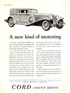 1930 Cord L-29 Original ad - Extremely Rare image from the Sportsman - Picture 1 of 1