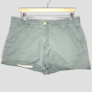 CPO Provisions Mens Shorts 34 Green Cotton Stretch Twill Cut Off Chino Casual - Photo 1/15