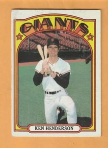 Ken Henderson Gigantes de San Francisco 1972 Topps #443 - Imagen 1 de 2