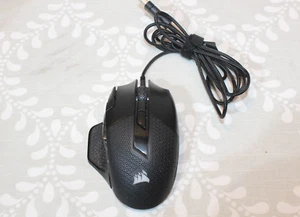 Corsair Nightsword RGB Gaming Mouse - 10 Buttons Adjustable Weight Black 18k DPI - Picture 1 of 10