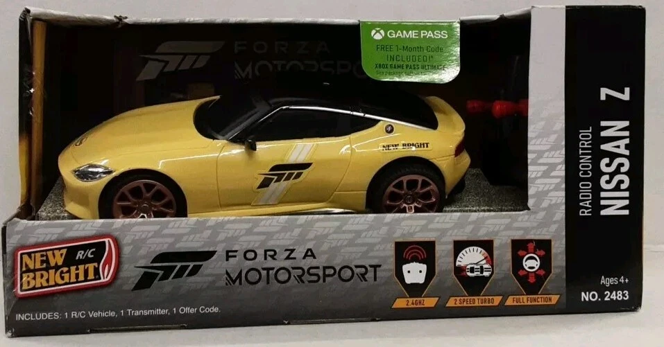 New Bright 1:24 Scale Forza Motorsport Sportscar - Nissan Z Yellow SEE DETAILS - Image 1 of 1