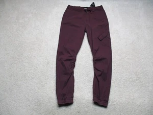 Hudson Pants Boys Large Red Purple Theo Jogger Twill Cotton Stretch - Picture 1 of 8