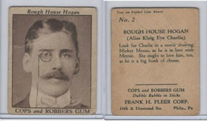 R36 Frank Fleer, Cops & Robbers, 1930's, #2 Rough House Hogan (Brown)
