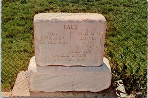 Grave of Billy The Kid and Two Pals, Ft. Sumner Cemetery, New Mexico Postcard - Picture 1 of 2