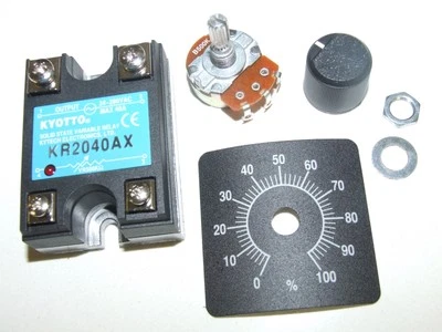KYOTTO KR2040AX SOLID STATE SPEED CONTROL RELAY WITH KNOB, RATED @ 40A 220V~240V - image 1 of 4