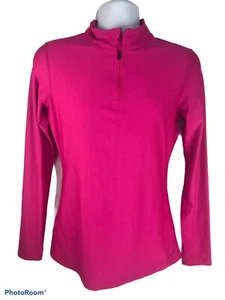 BCG Womens Large Pink Long Sleeve Quartzip Athletic Wear Pullover - Picture 1 of 4