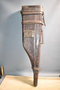 Antique Rifle Bag Rifle Holster Leather With Initials / T2 - Picture 1 of 12
