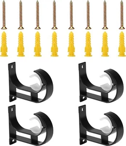 ACBungji 2er-Pack Gardinenstangenhalter.Befestigung für Dach/Wand.Für bis zu28mm - Bild 1 von 6