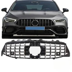 For 2020-2023 Mercedes Benz CLA-CLASS W118 Chrome Silver GT-R Front Grille Grill - Picture 1 of 5