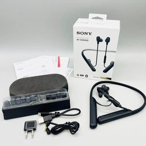 Auriculares estéreo inalámbricos con cancelación de ruido SONY WI-1000XM2 negros usados - Imagen 1 de 11