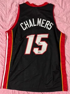 Maglia Mario Chalmers #15 Miami Heat Beckett certificata autografata taglia XL - Foto 1 di 3