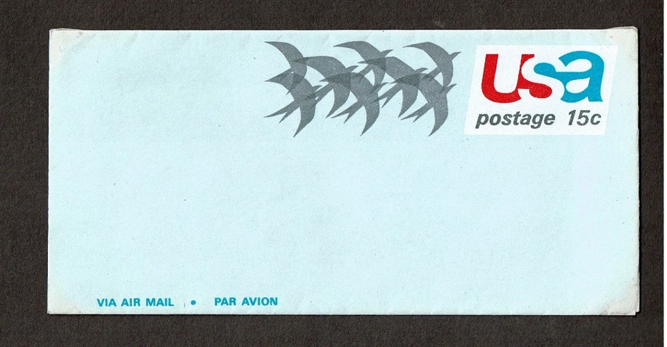 1971 U.S.AIRMAIL STAMPED ENVELOPE  ENTIRE COVER  15c Multi Sc#UC44 MINT - Image 1 of 1
