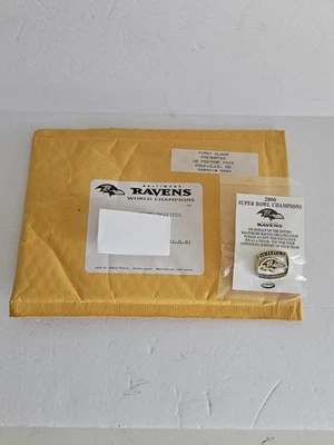 Baltimore Ravens PSL Owner's 2000 NFL Super Bowl XXXV Champion JOSTENS Lapel Pin - Image 1 of 4