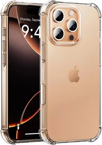 Case For iPhone 16 15 14 Pro Max Plus 13 11 12 7 8 Clear Shockproof Phone Cover - Picture 1 of 5