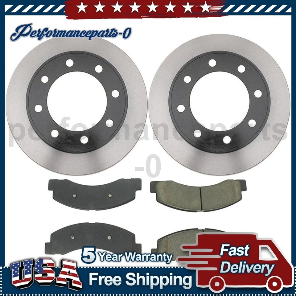 Juego de pastillas de freno de disco delanteras rotor de freno de disco para Ford Excursion 2000-2005 Foto 1 de 4